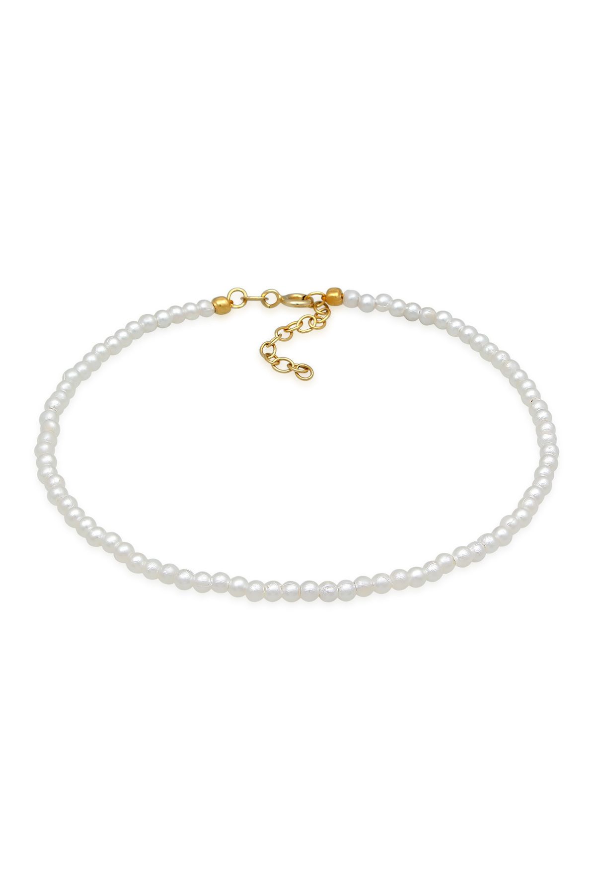 ELLI Fußschmuck Perlen Synthetisch Klassik Basic 925 Silber - Trendyol