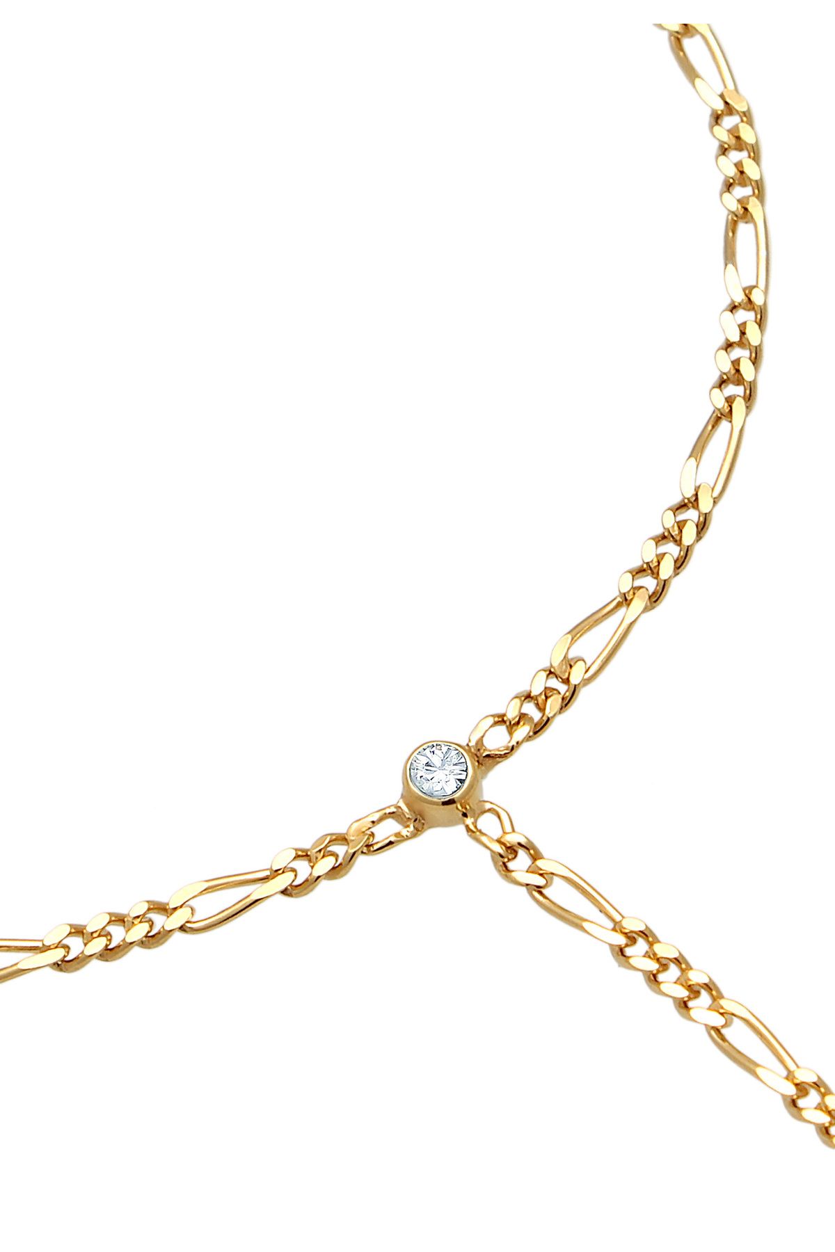 ELLI-Armband Damenhandkette Figaro mit Kristall 925 Sterling Silber 3