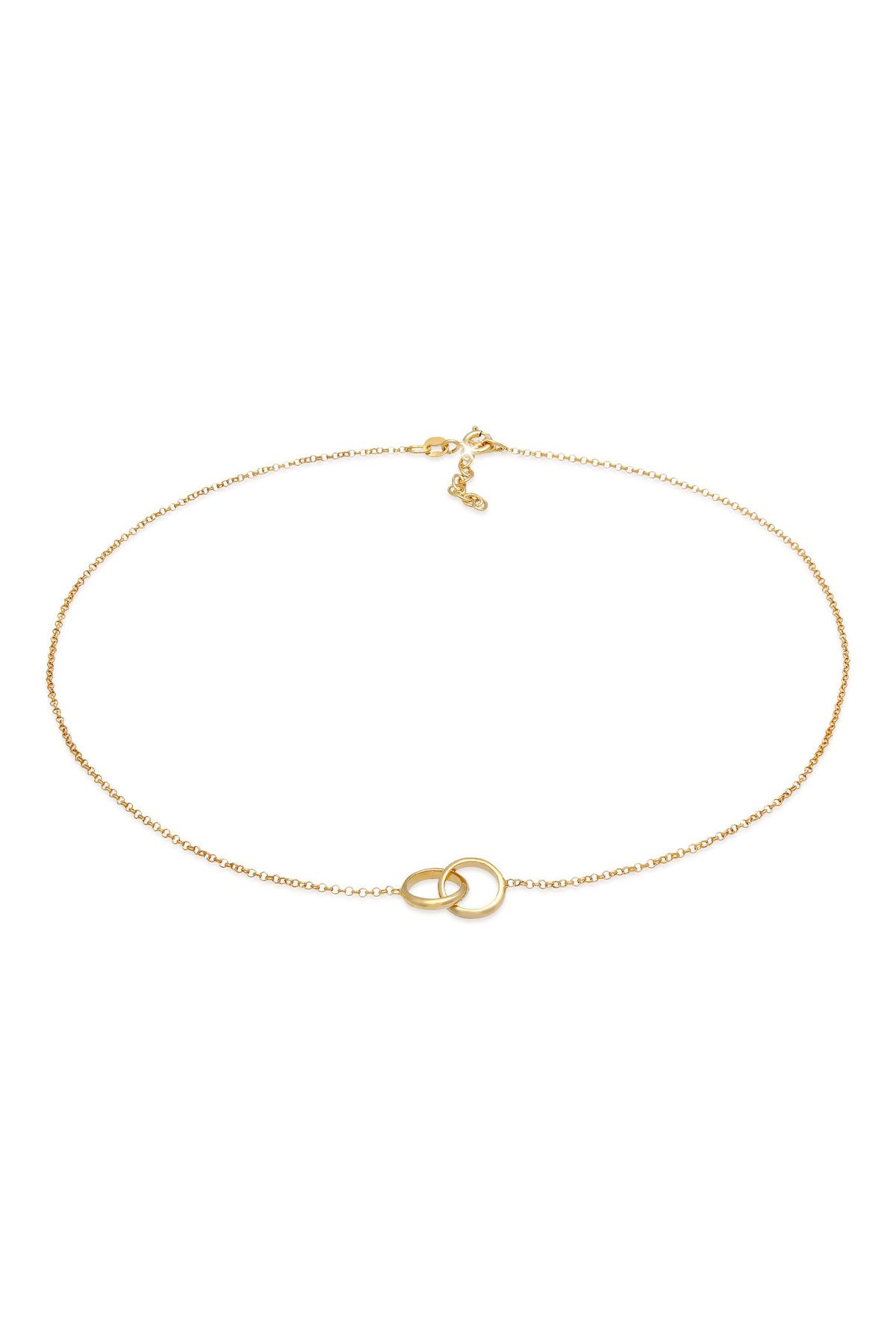 ELLI-Halskette Choker Ringe Kreis Minimal Trend 925 Silber 1