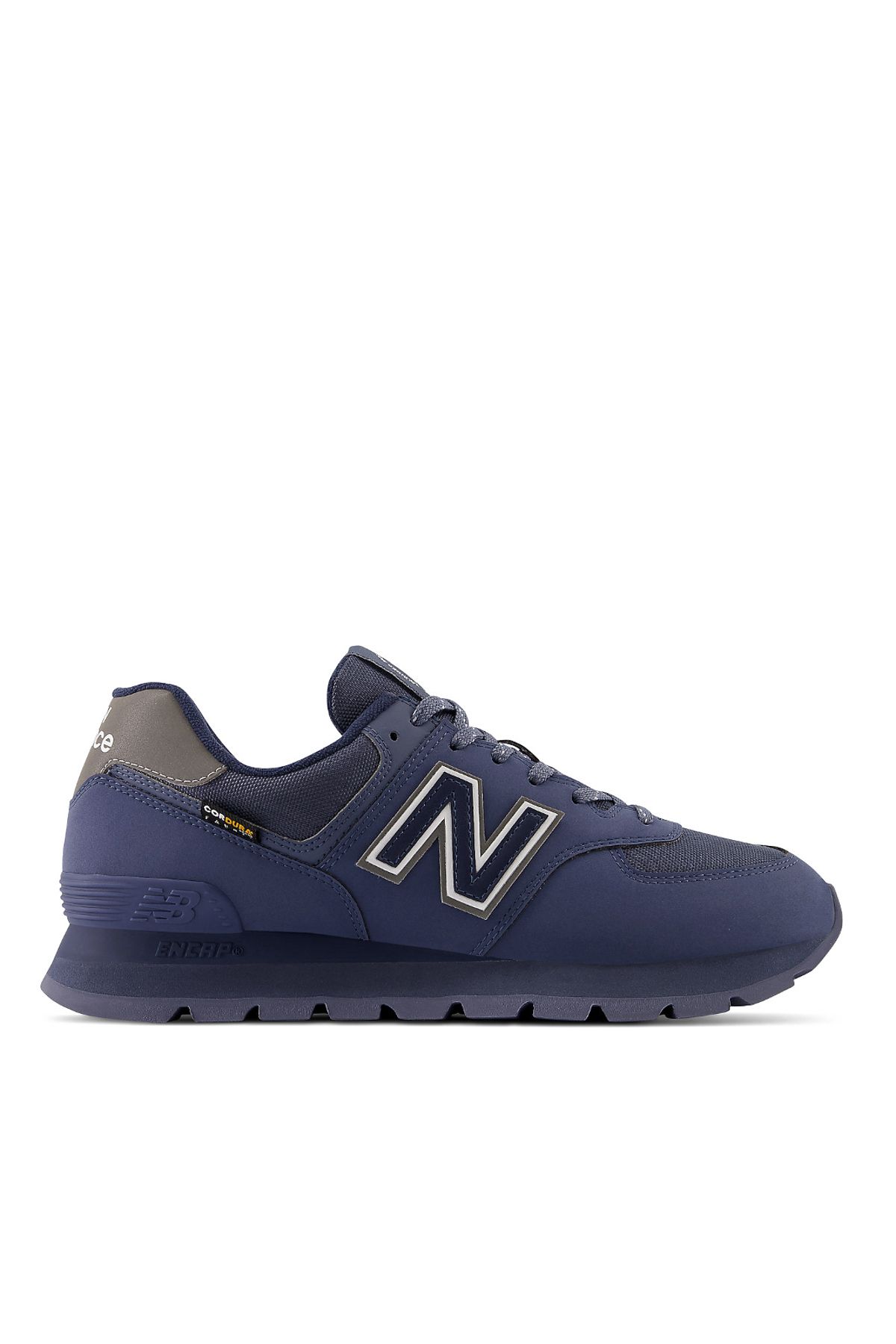 New balance 574 on sale navy blue leather
