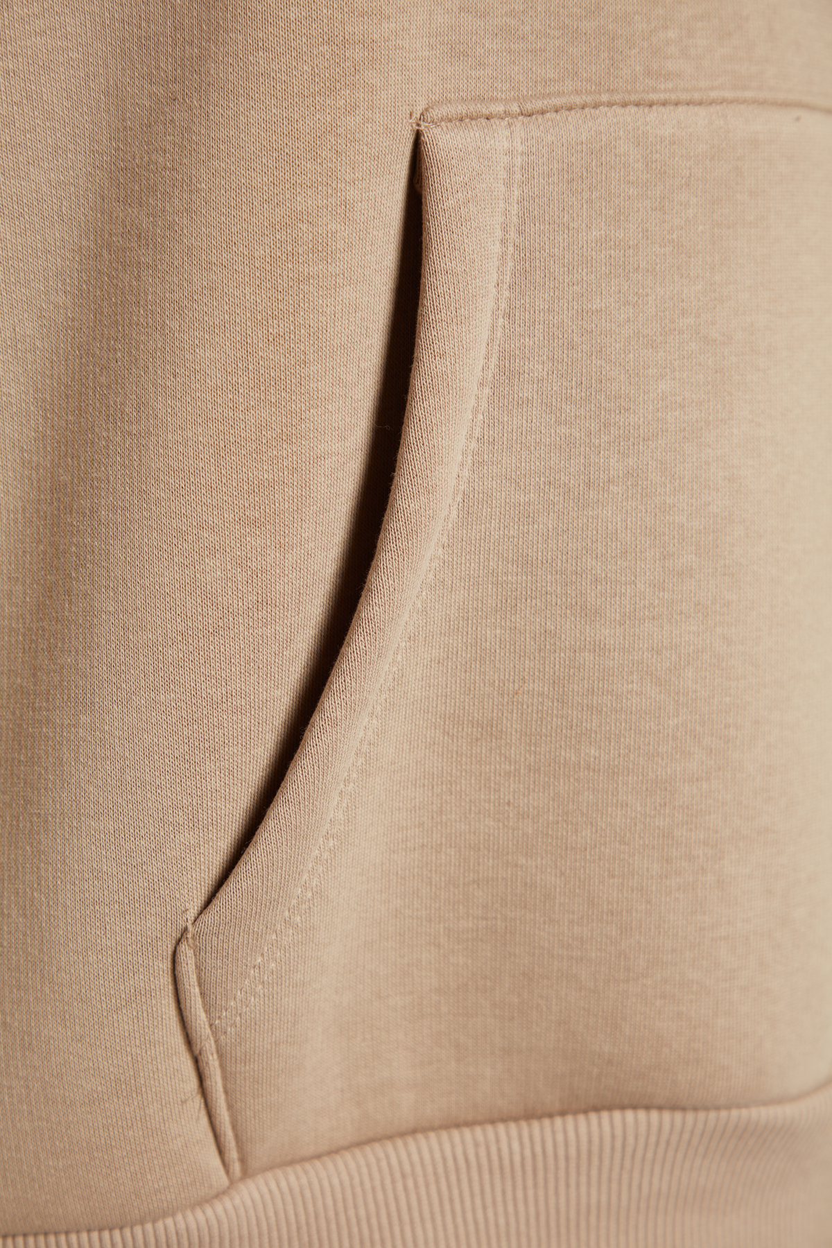 Trendyolmilla  Vizon Kalın İçi Polarlı Oversize/Geniş Kalıp Kapüşonlu Basic Örme Sweatshirt TWOAW24SW00103 - Görsel 9