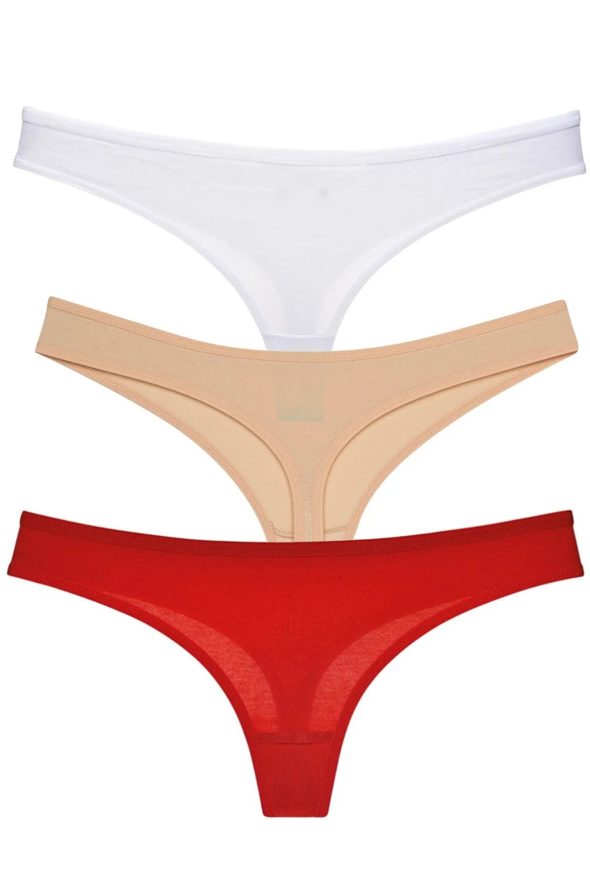 GECKO COLLECTION-Gecko femei String tanga Chiloți cu elastic 3 buc 1