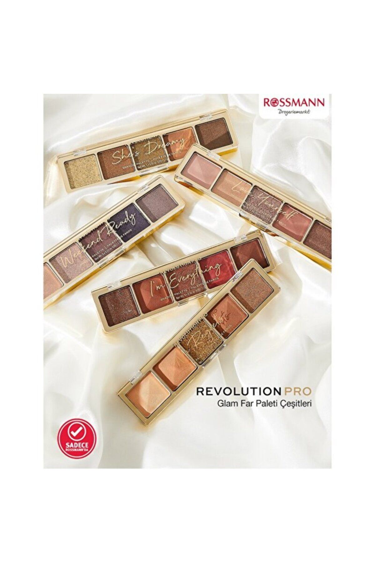 سایه چشم PALETI HEADLIGHT GLAM BURKT NUDE 1 قطعه Revolution Pro