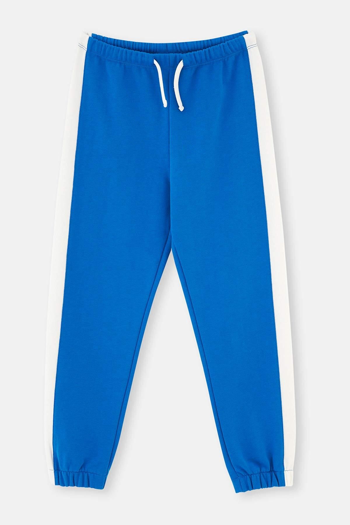 Dagi Dół Dresu Unisex Sax W Niebieskie Paski Ze Szczegółowymi Trzema Nitkami Unisex - 3–4 years