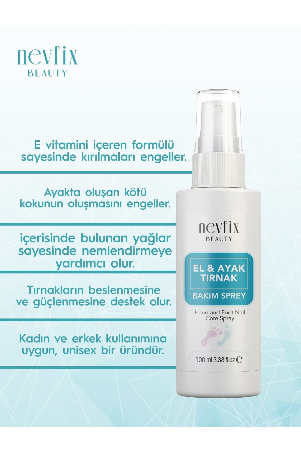 اسپری قارچی ناخن دست بیوتی 100 میلی لیتر مرطوب کننده رفع بو Nevfix
