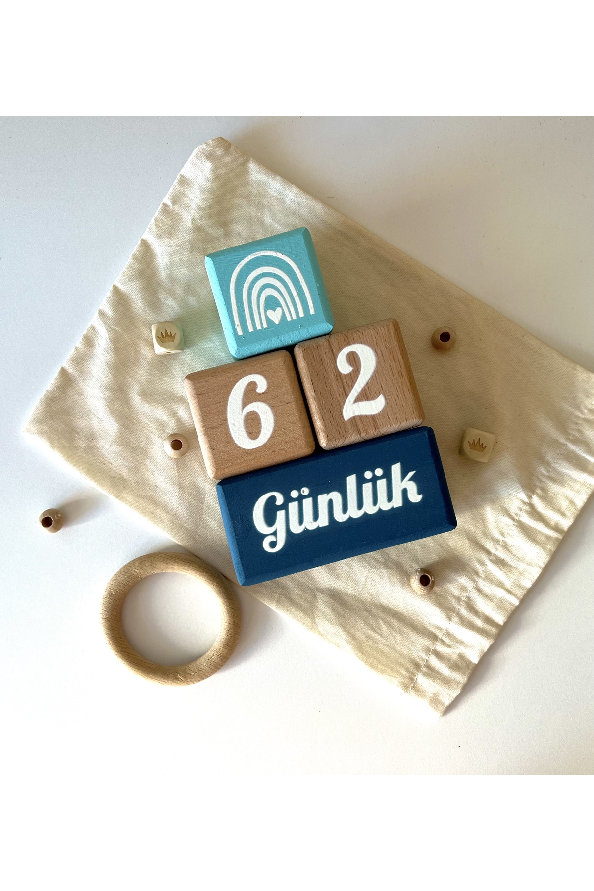 mogokids Bebek anı küpü seti