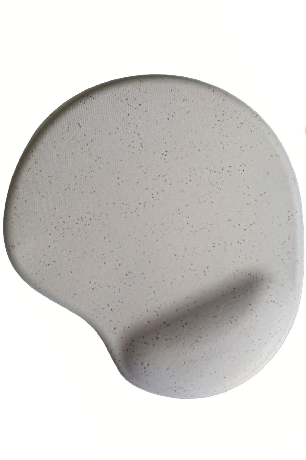 usin-Oval Gray Sand Pattern Wrist Support Non-Slip Computer Notebook Mouse Pad-Maus Pad with Wristband 2