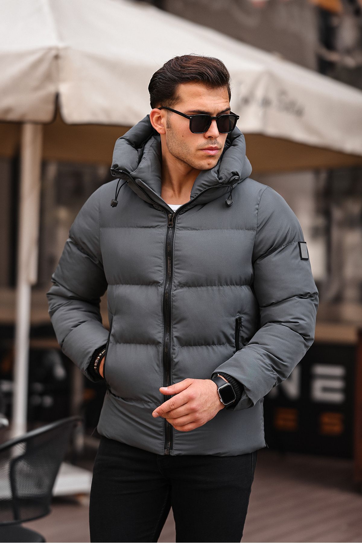 MACSYLEN Water and Windproof Men s Puffer Coat with Fur Inside