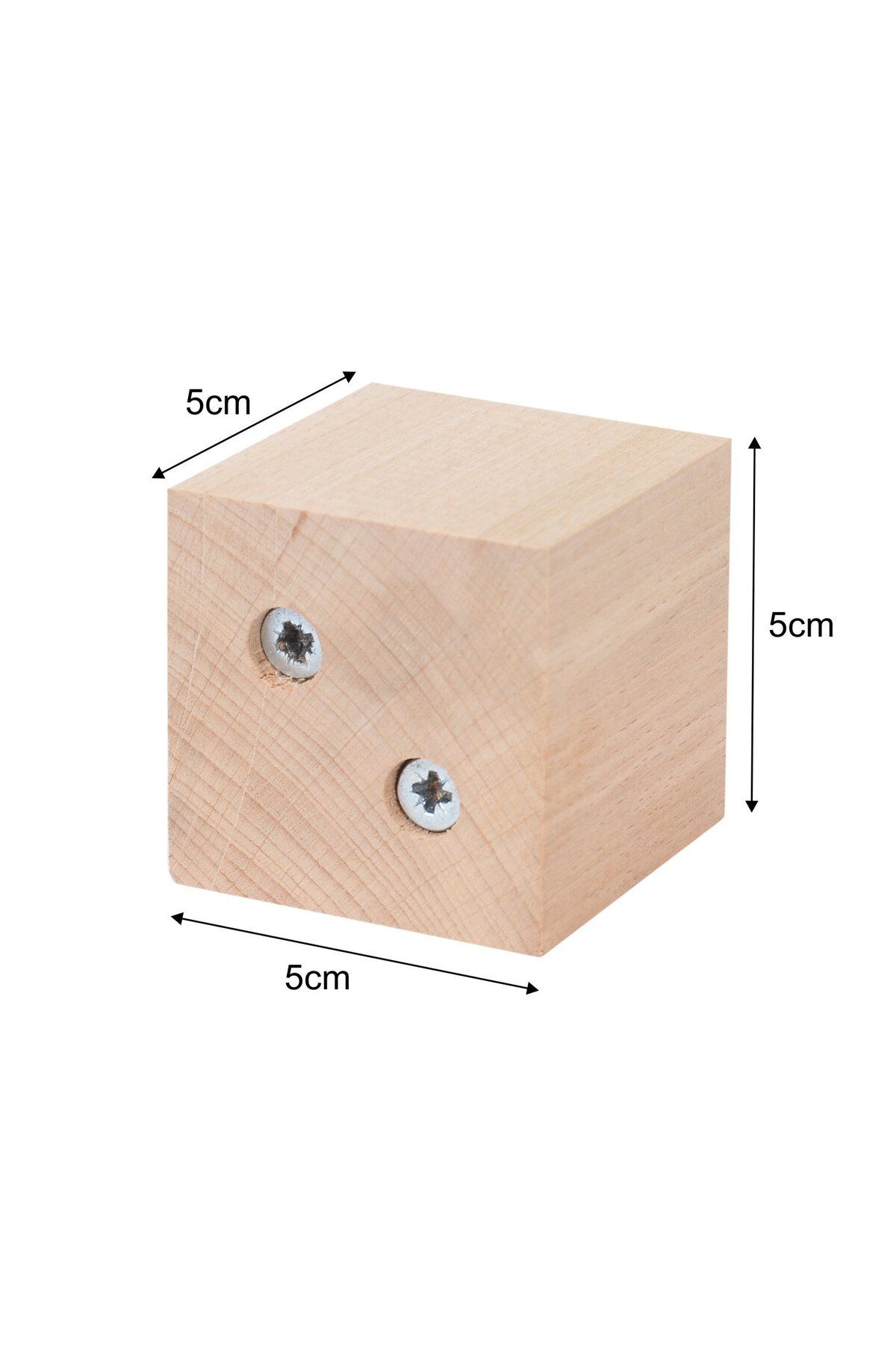 Ünite Ayak Yükseltici Ağaç Takoz Masa Sandalye Koltuk Sehba Kanepe Boy 5 cm En 5x5 cm Boyasız