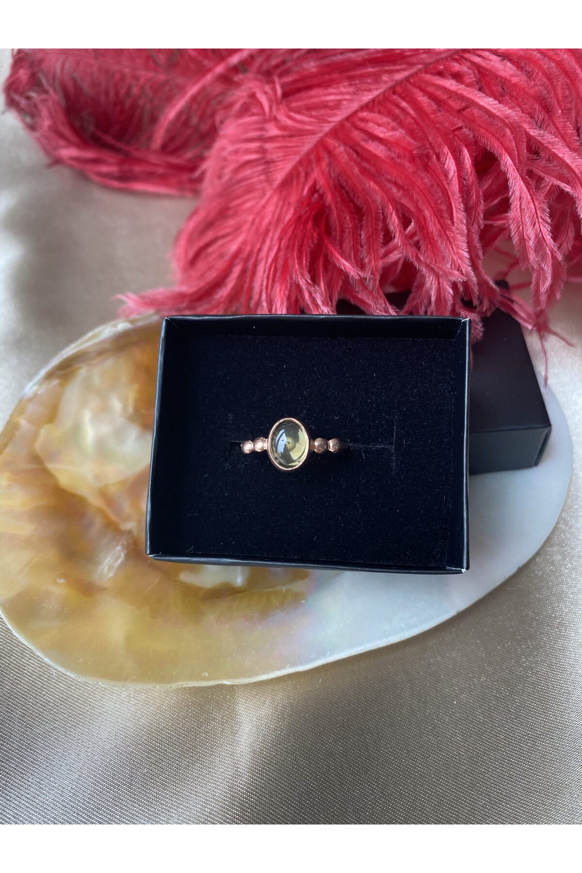 Sitrin Hera Rose Gold Yüzük 2