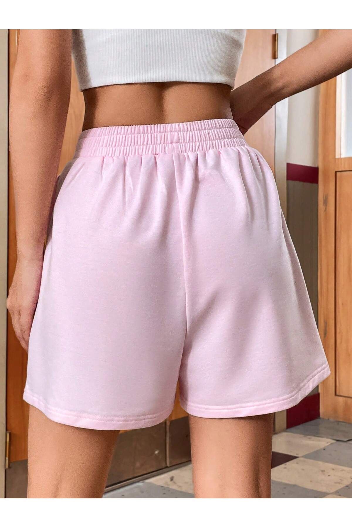 Adrift-Qutie Multi-Purpose Shorts with Slogan and Cartoon 2