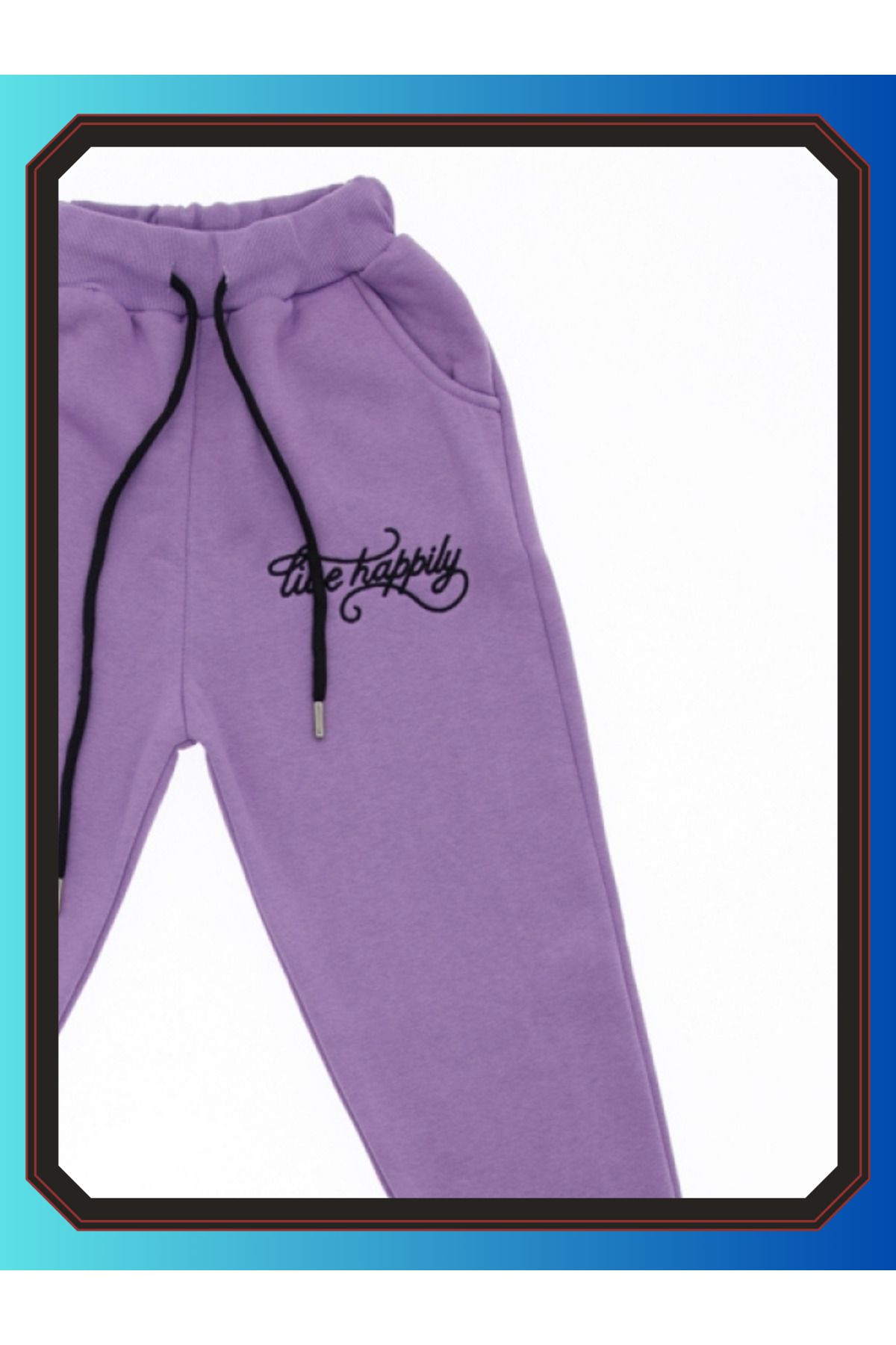 edoy-Happylive Printed Girl's Bottom Tracksuit 3 strings Raster 4