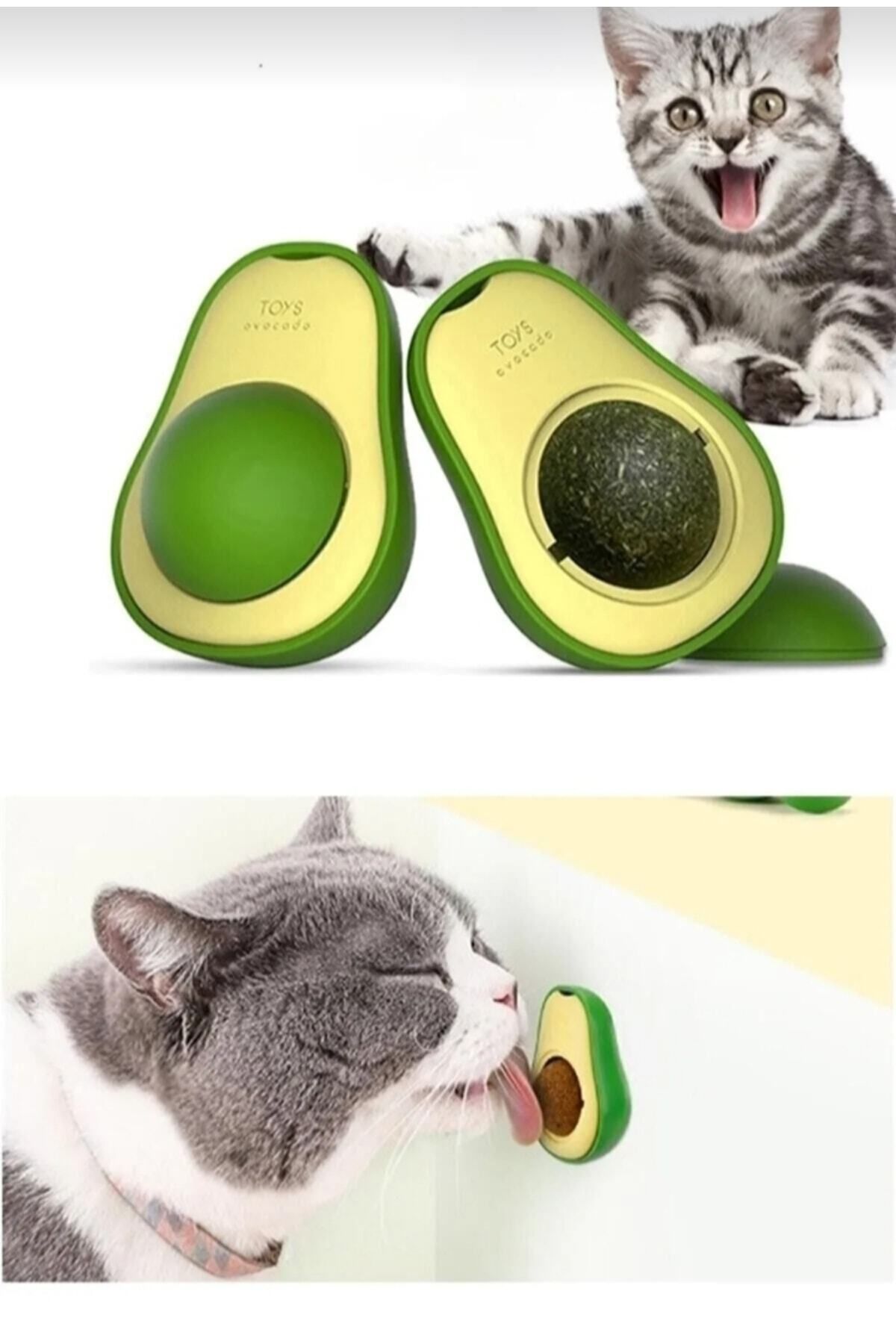 EnPet Old Village Concept Avocado Catnip Avocado Cat Grass Ball