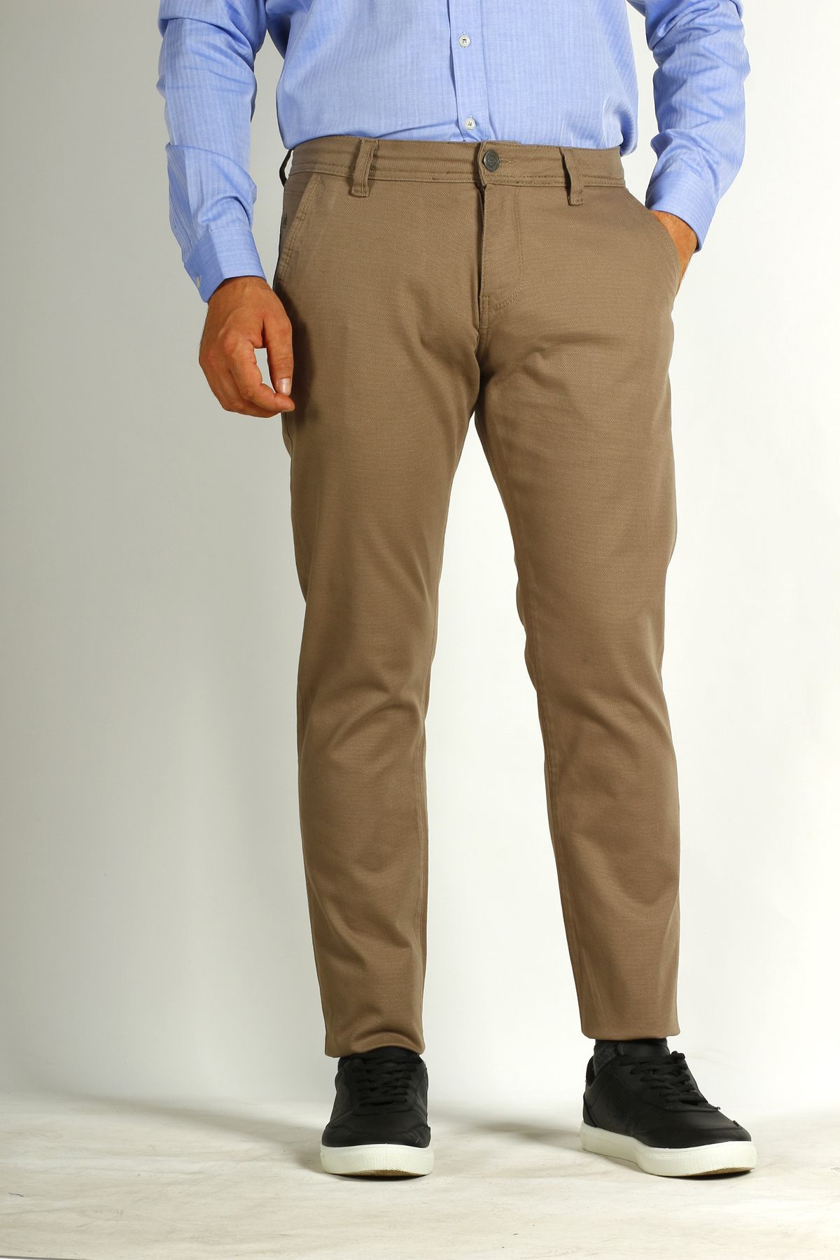 شلوار پارچه ای چند رنگ مردانه لباس جیب جانبی شتر باریک و CHINO جین 2194 ان سی آر Ncs