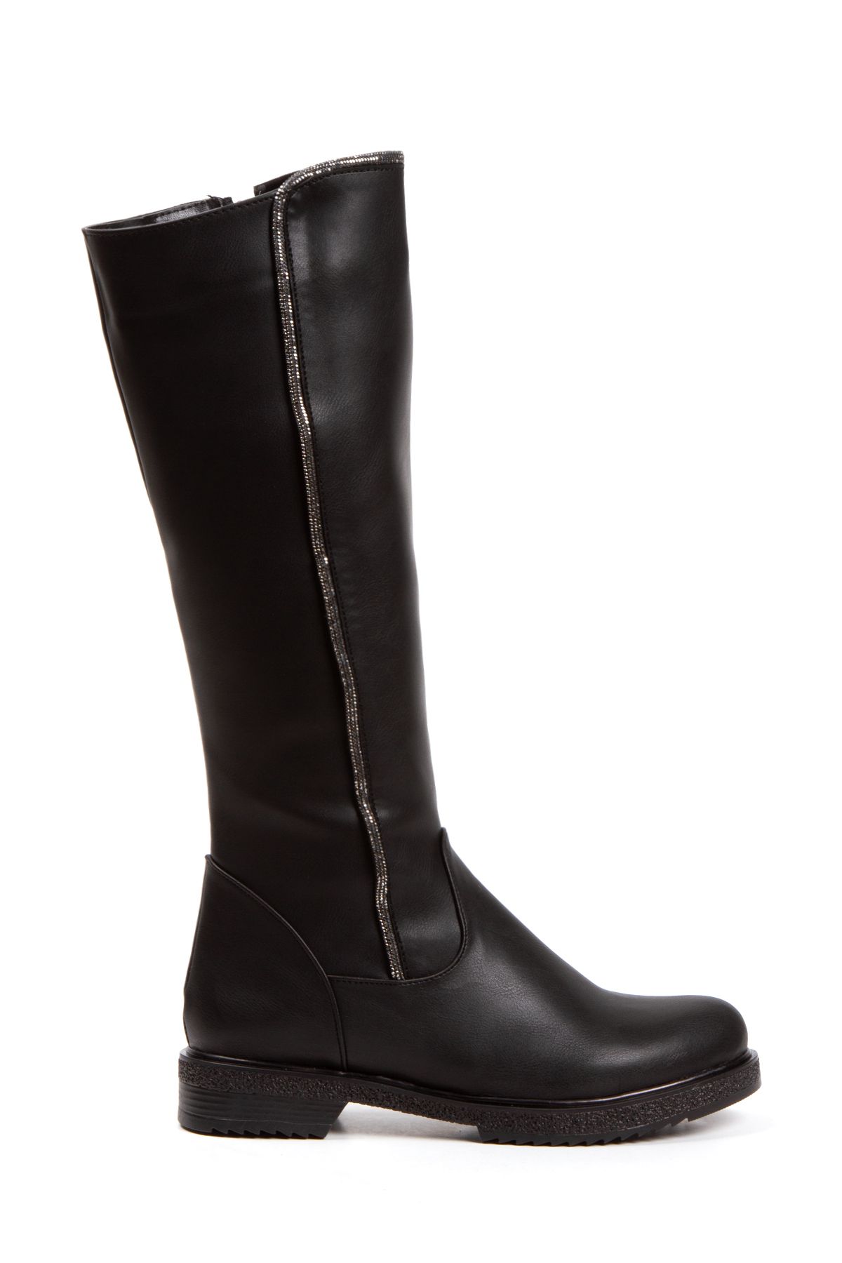 Embroidered discount flat boots