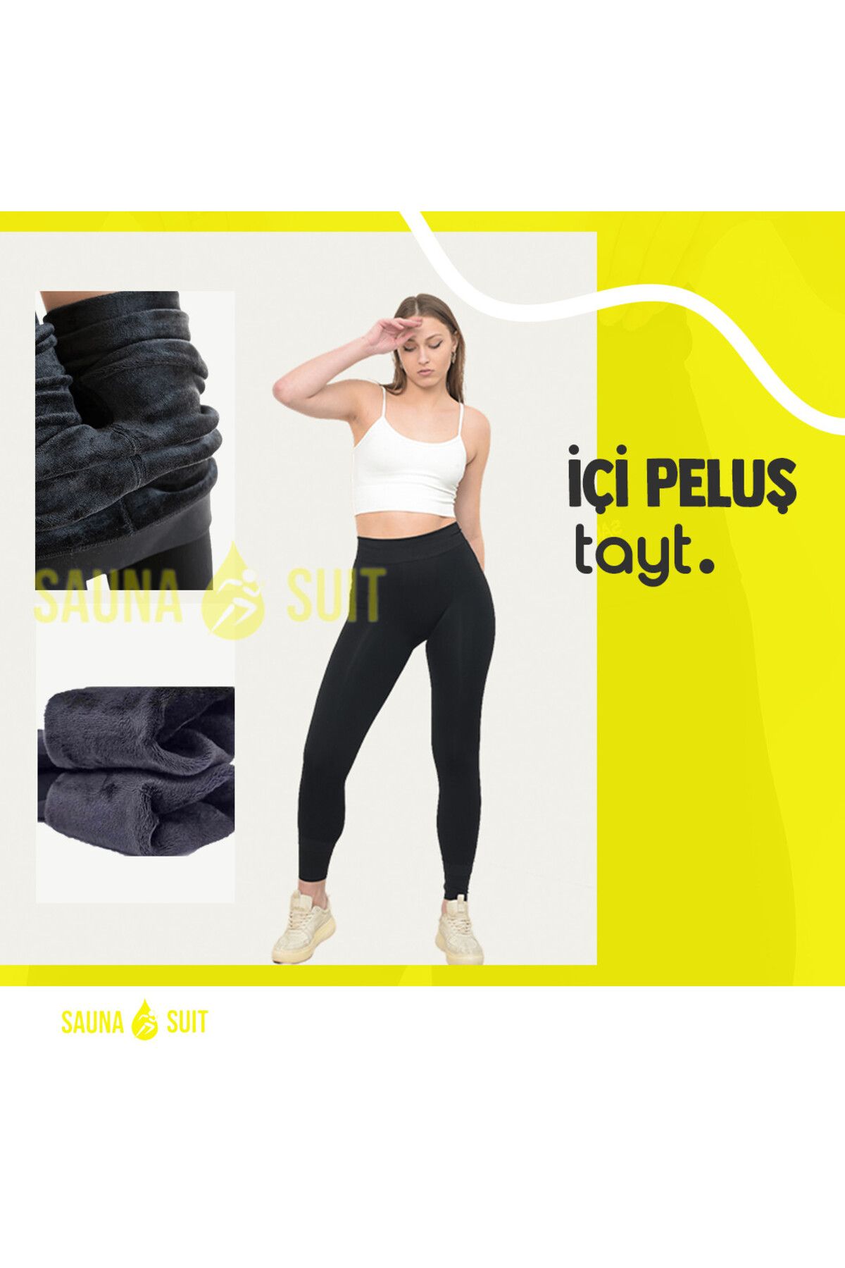 SAUNA SUIT-Unisex Plush Tights, Combining, Durable, Winter, Warm, Suitable for Daily Use 2