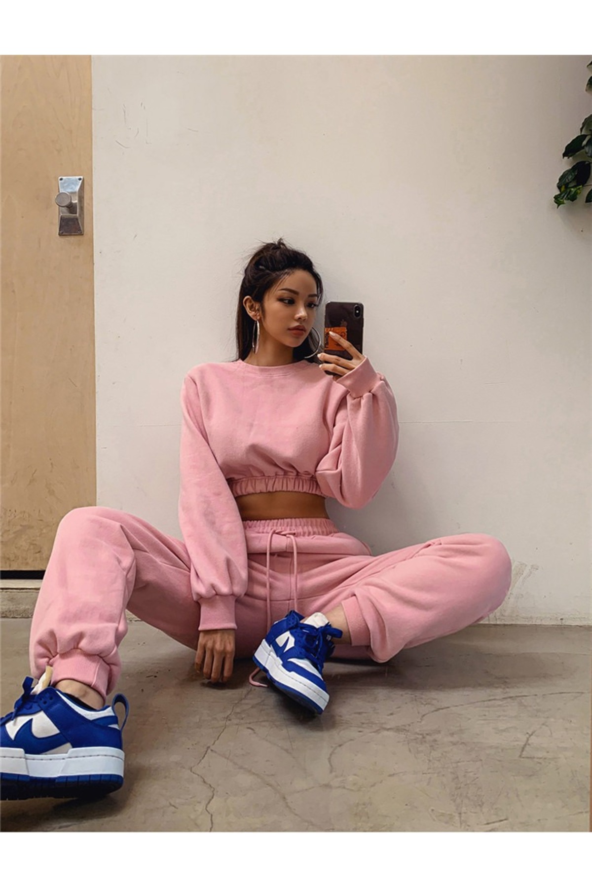 Pink Tracksuit Set