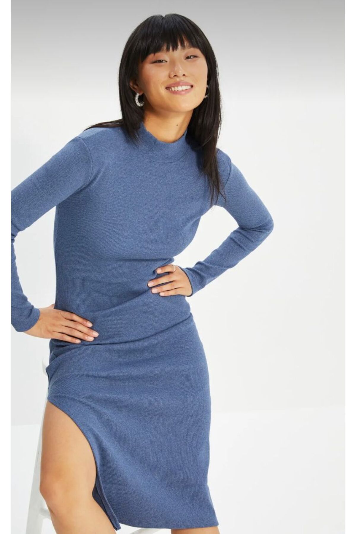 Dark blue shop bodycon dress