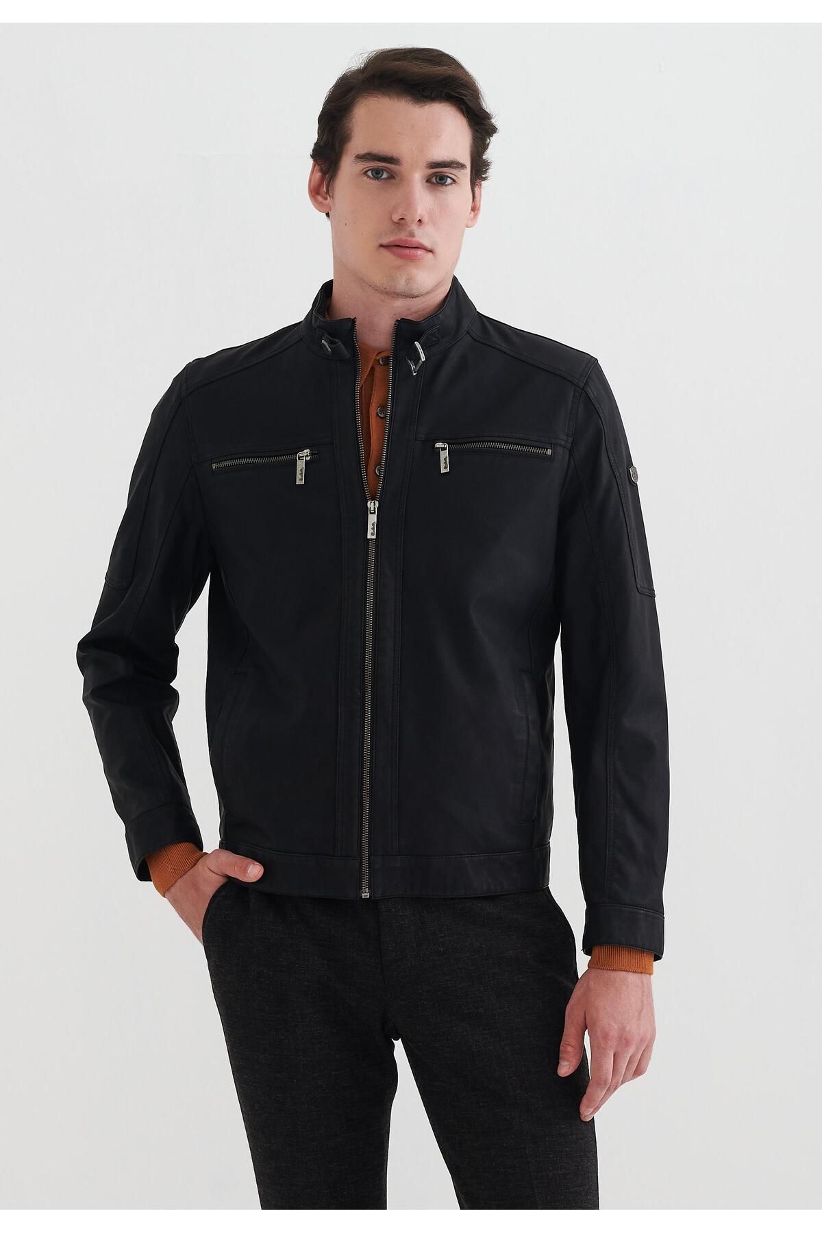 Pierre cardin leather jacket new arrivals
