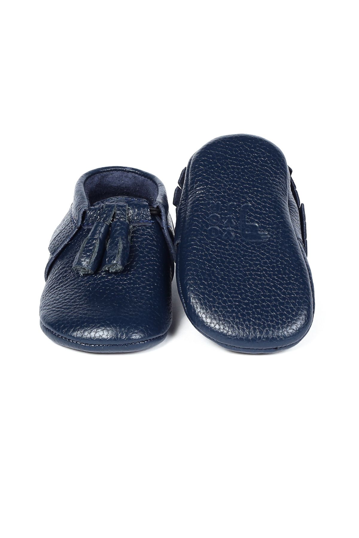 Navy blue deals baby moccasins