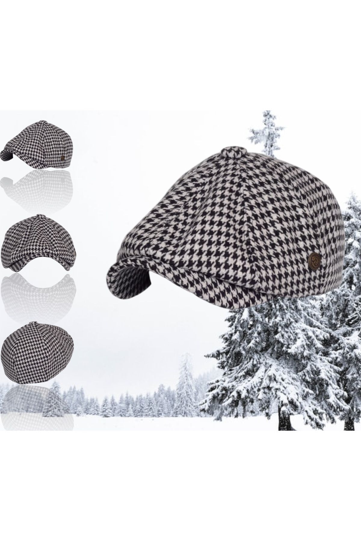 Shopiolog-Winter David Beckham Model British Men's Cap Hat 2