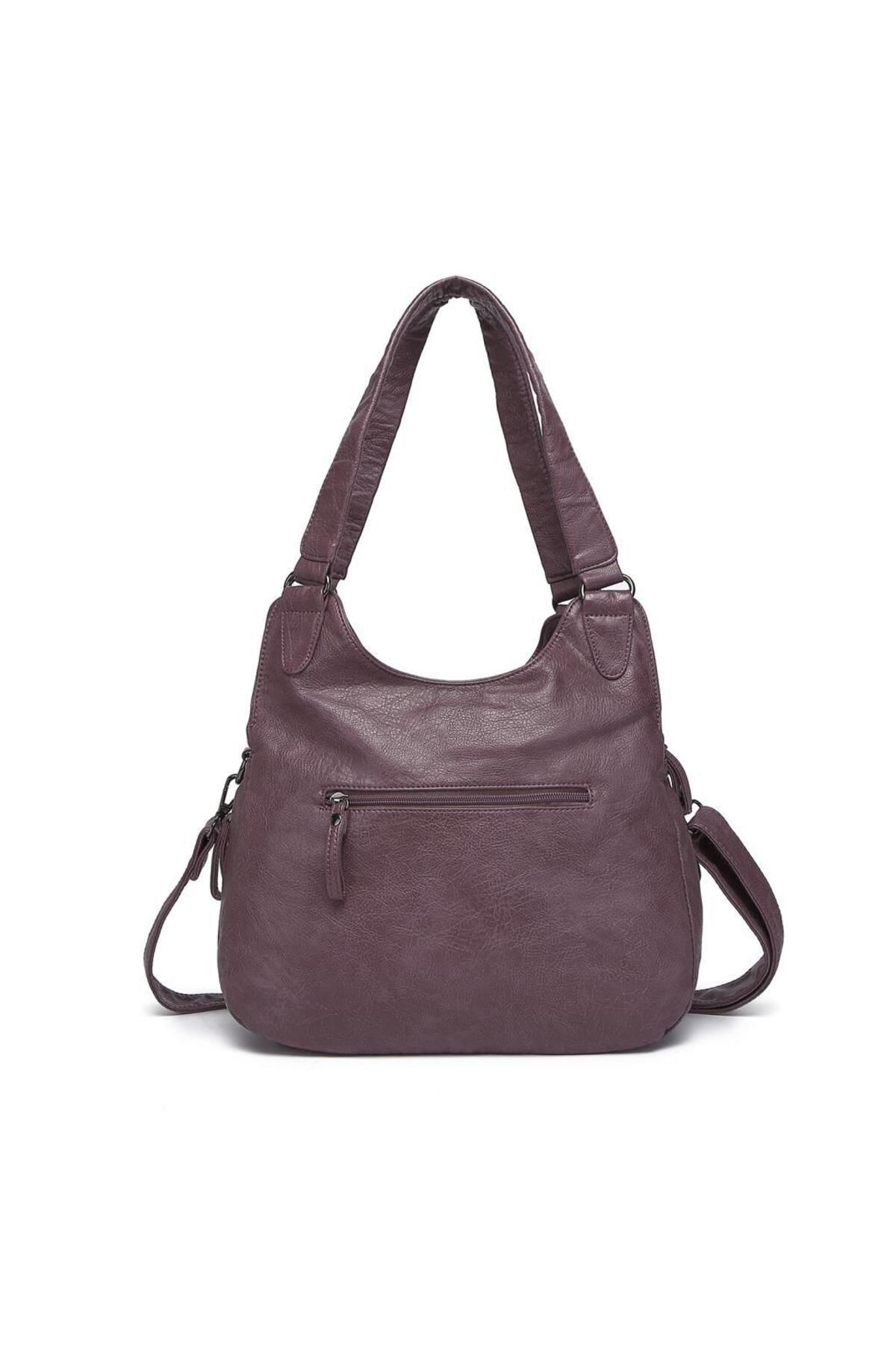 Dark brown leather hobo bag online