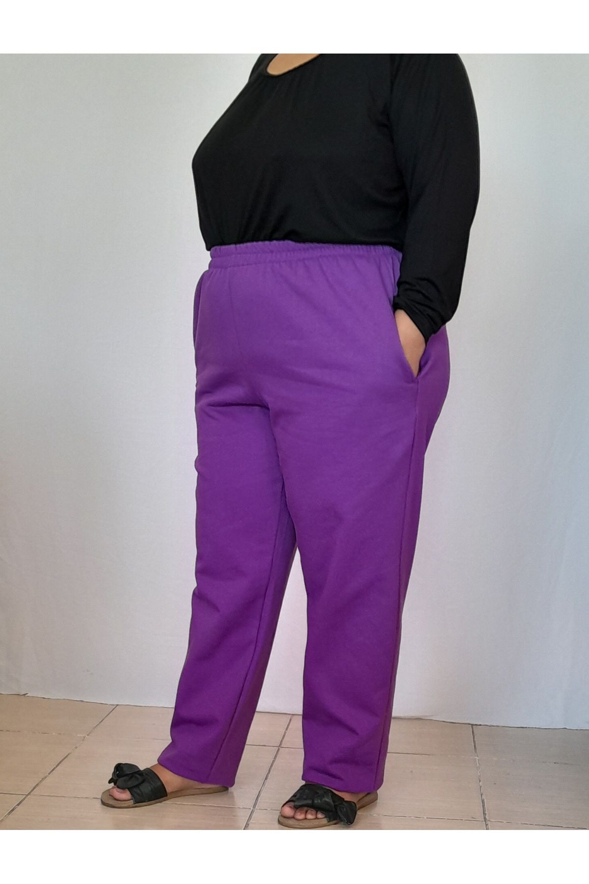 Mertcan Butik-3-thread Raster Winter Sweatpants with Elastic Waist 8