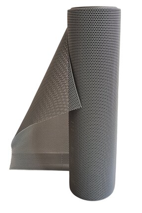 TBMPLASTİK TBM Plastik Kaydırmaz Gri Bal Petek Paspas En: 120cm