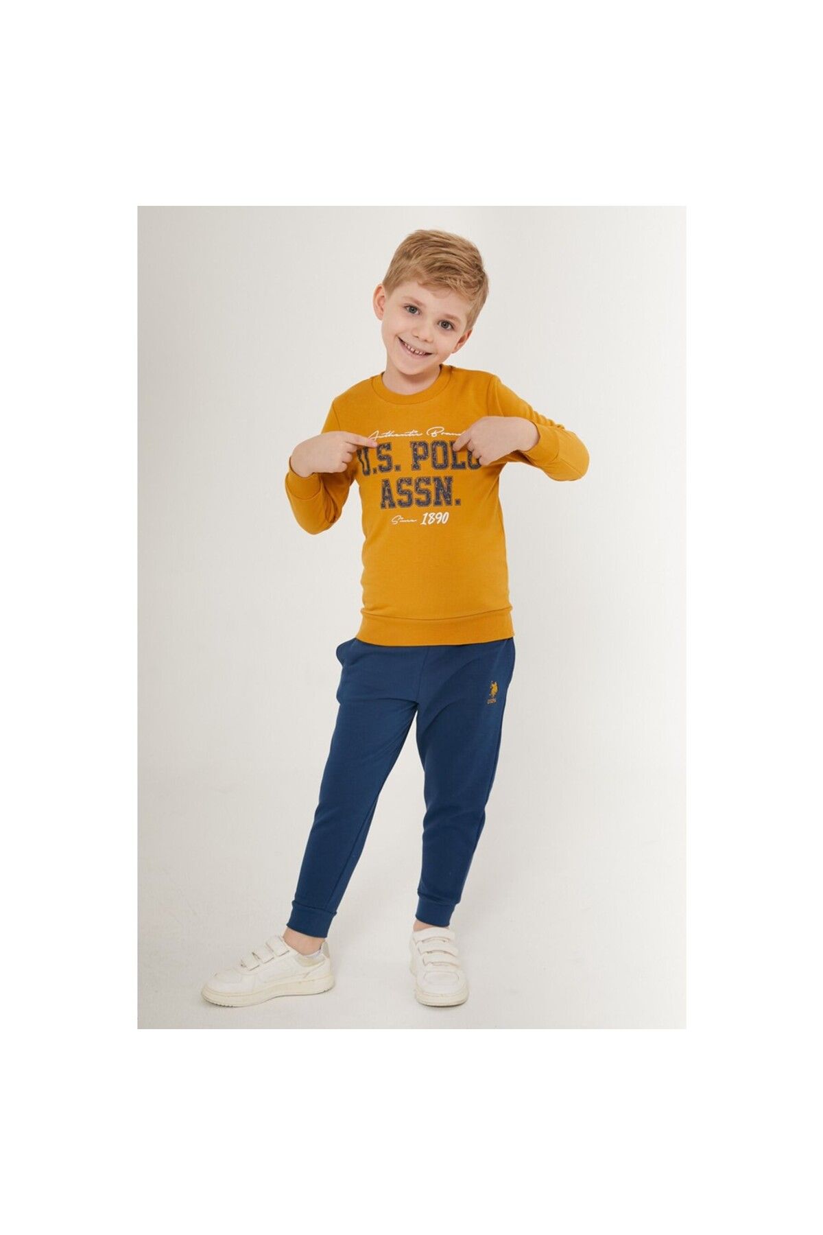 Yellow polo shop sweat suit