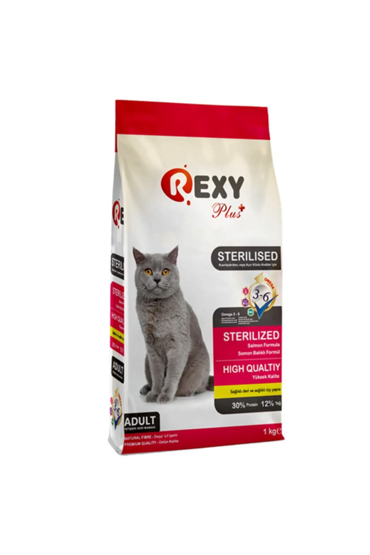1 Kg Rexy Yetişkin Kedi Maması Kısırlaştırılmış ( Somon Balıklı ) Sterilised
