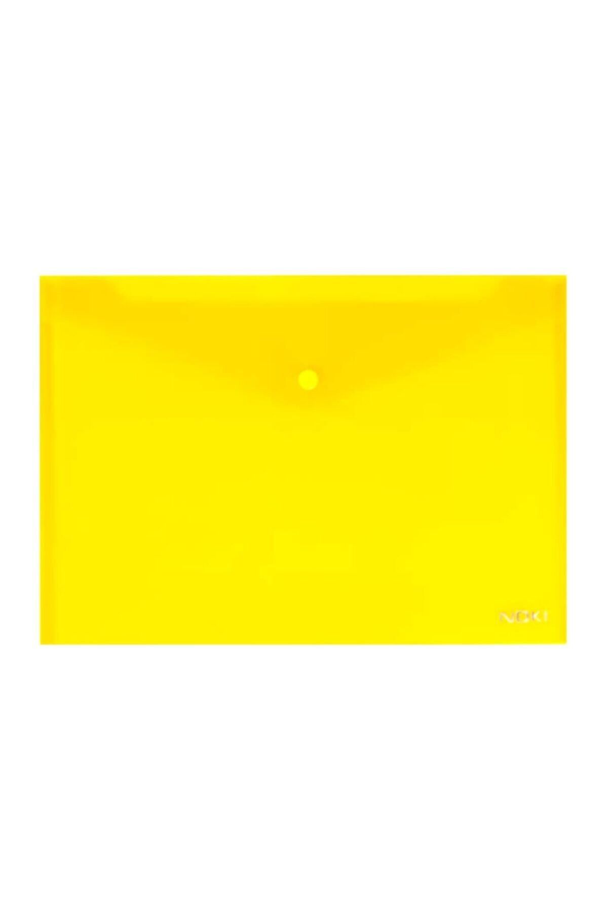 Noki-Snap Fastener A4 File Yellow 12 Pieces 2