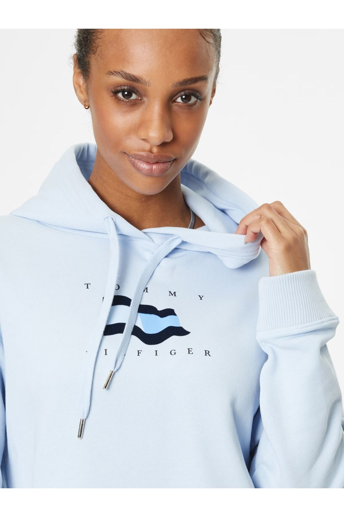 Tommy Hilfiger th FLAG print logo women hoodie