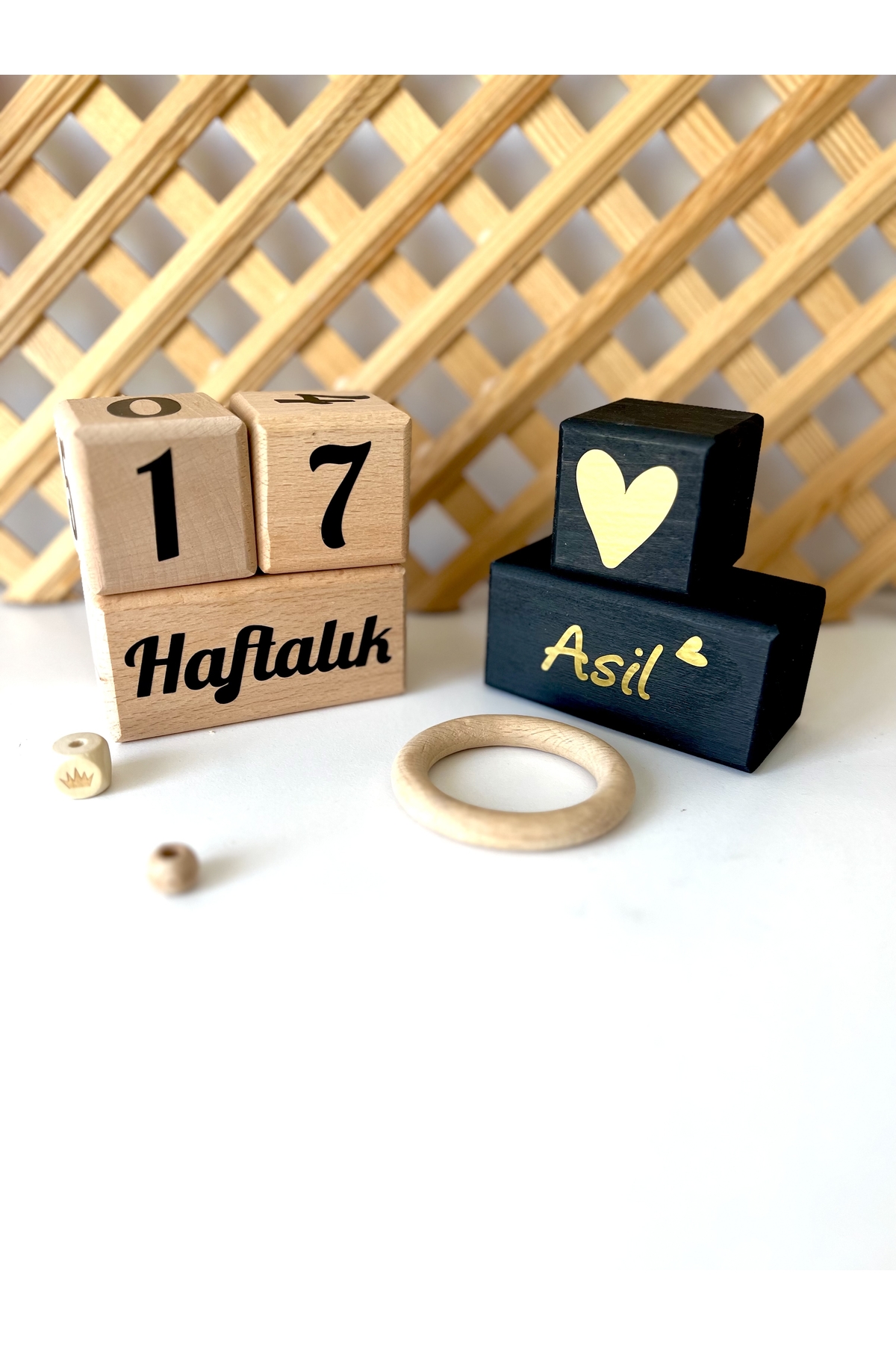 Isimli Bebek Anne Anı Küpü Dekor Türkçe 5li Set Isimli Ahşap Bebek Anı Küpleri Siyah Ahşap