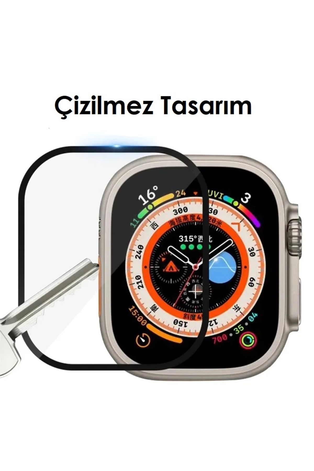 Miscase-Easy Installation Fully Covering Screen Protector with Automatic Alignment Compatible with Apple Watch 40mm 5