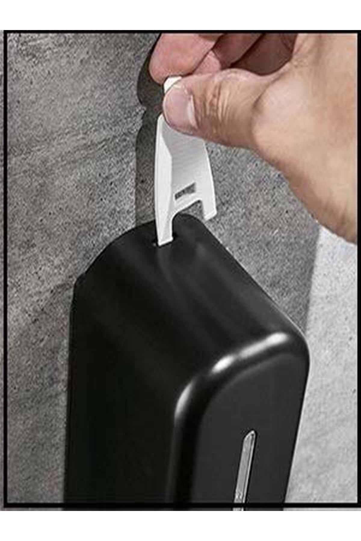 mrtbilisim-2 buc. Dozator de săpun lichid montat pe perete, sticlă de detergent pentru vase, 350 ml, culoare neagră 4