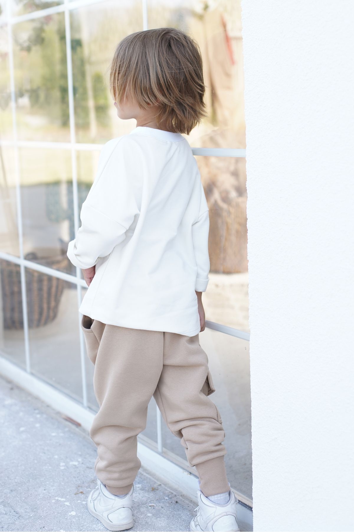 White tracksuit bottoms child best sale