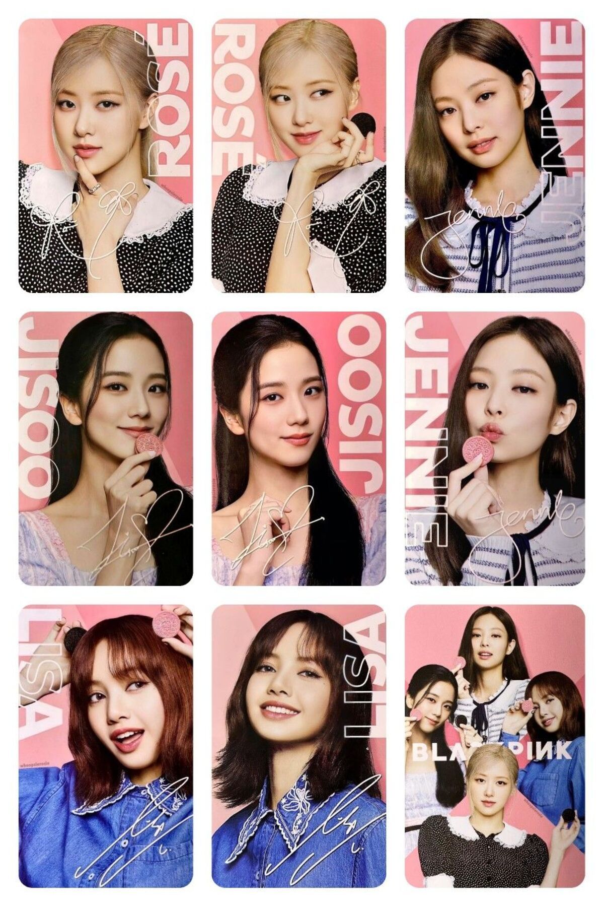 ROLLAS STORE blackpink fotokart 9 adet 8*6 cm pvc kaplı süper hd kaliteli -  Fiyatı, Yorumları