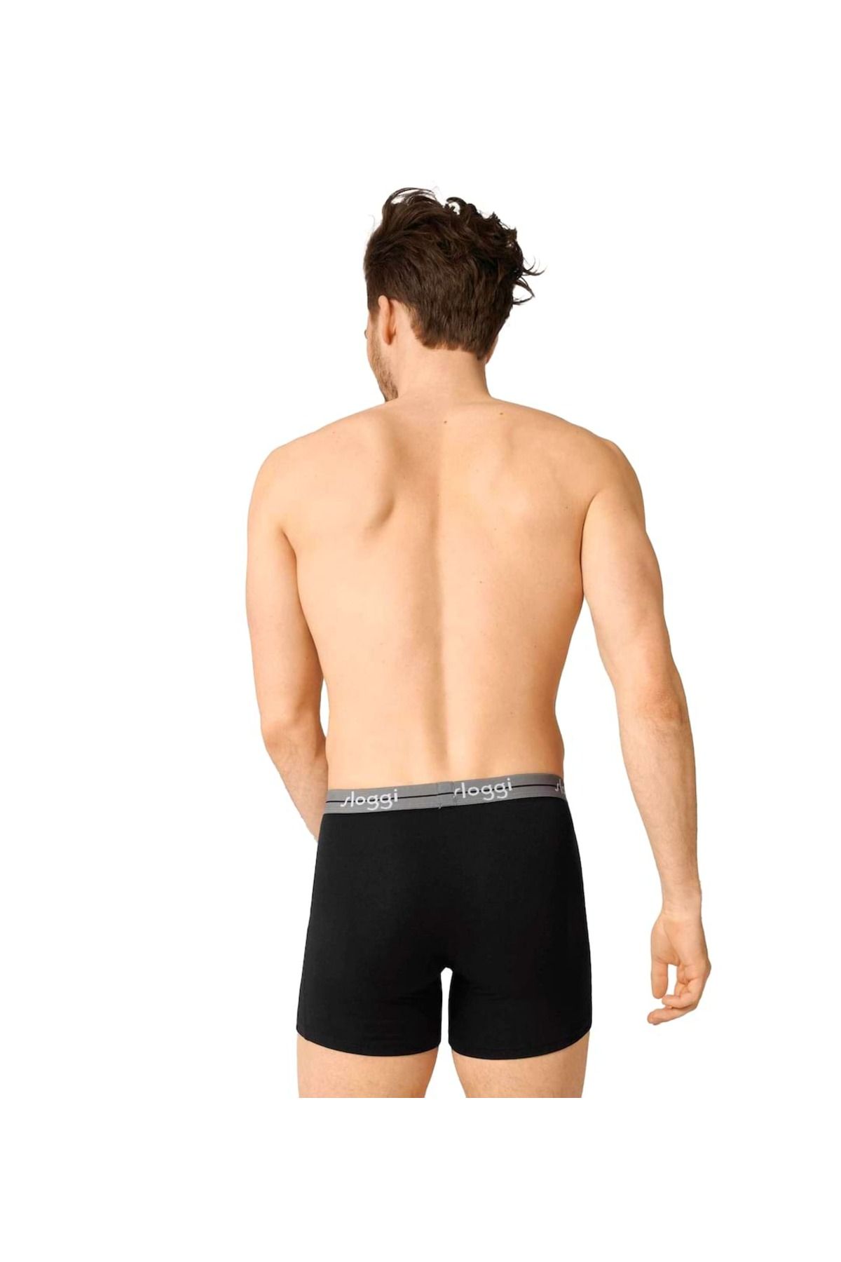 SLOGGI-2er-Pack Herren Boxershorts – kurzes C2P-Panel, Baumwolle-Start 3
