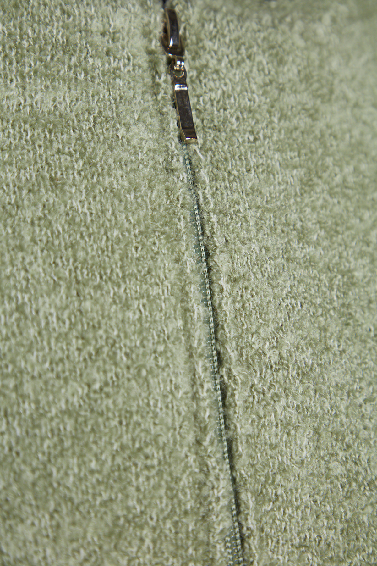 Trendyolmilla  Mint Crop Kapüşonlu Dokulu Fermuarlı Triko Hırka TWOAW24HI00370 - Görsel 8