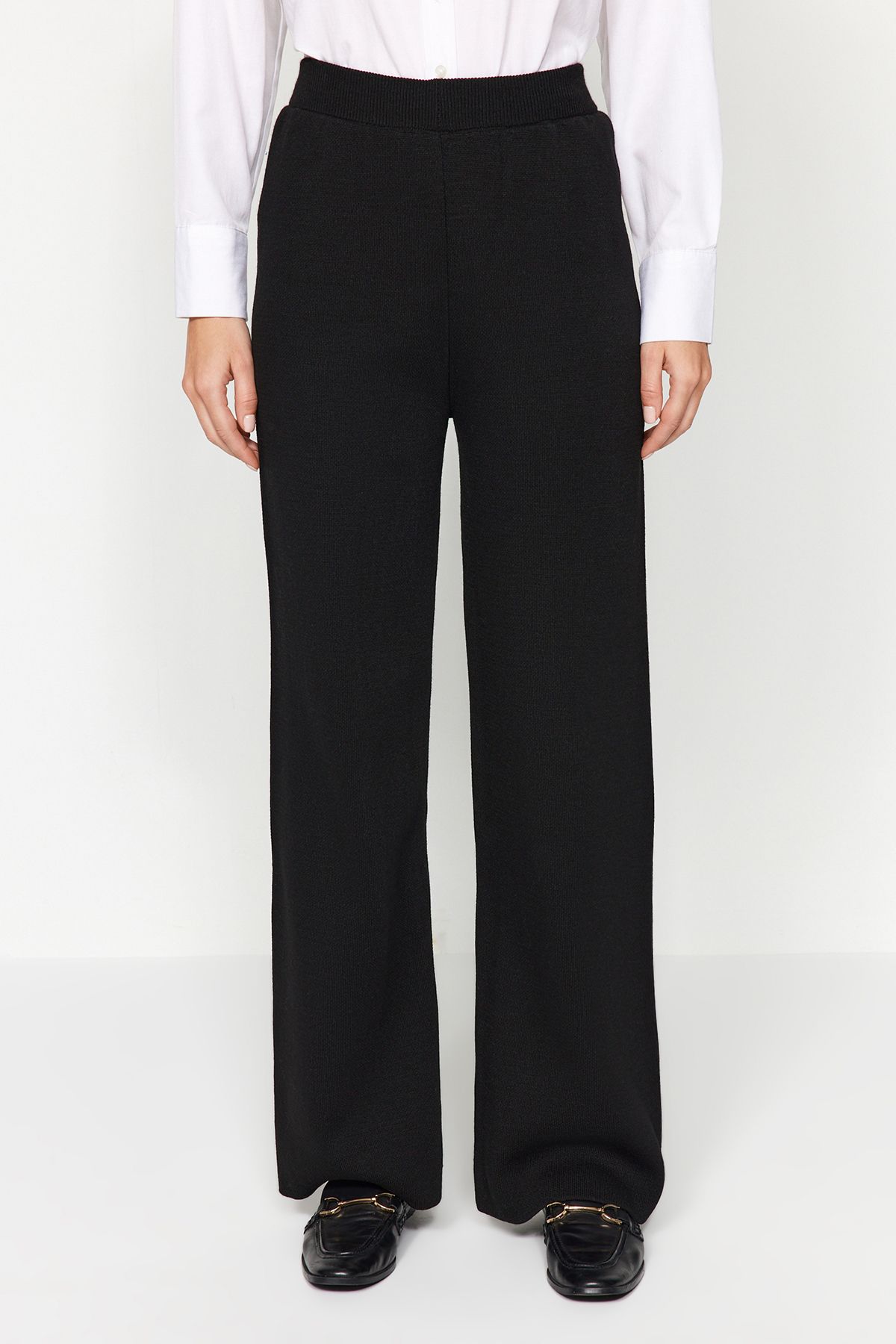 Trendyol Modest-Μαύρο Σετ Πλεκτά Ζακέτα και Παντελόνι - TCTAW24US00048 4