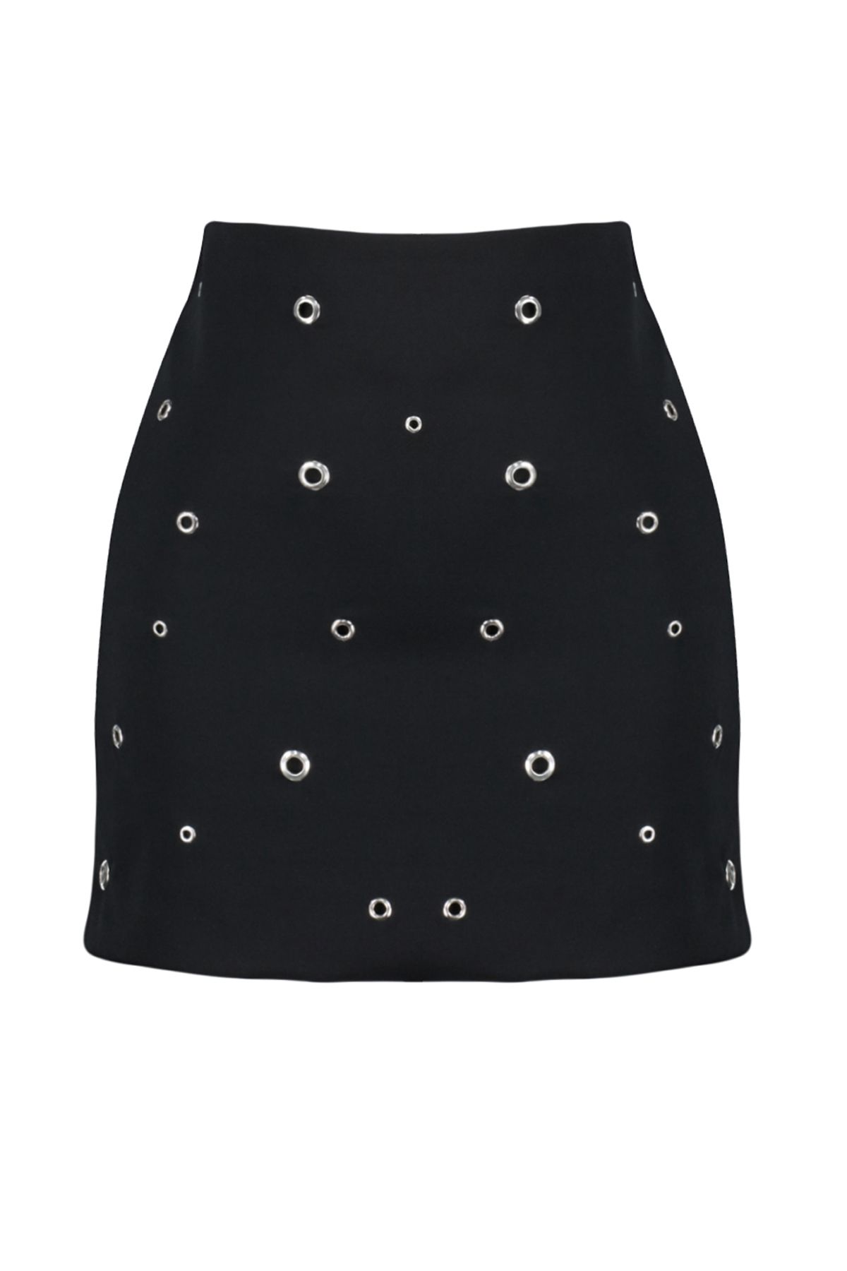 Trendyol Collection-Černá sukně s příslušenstvím TPRAW24ET00031 8