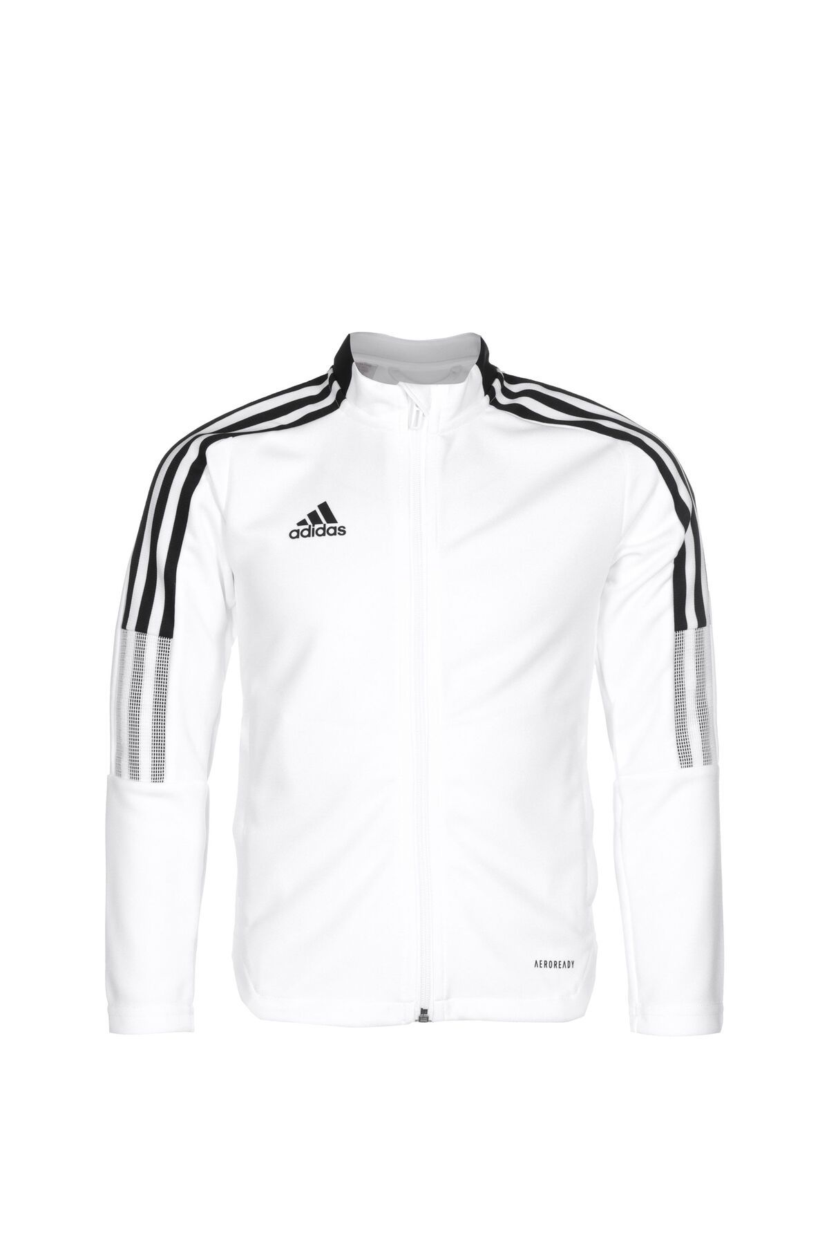 Adidas white leather jacket discount