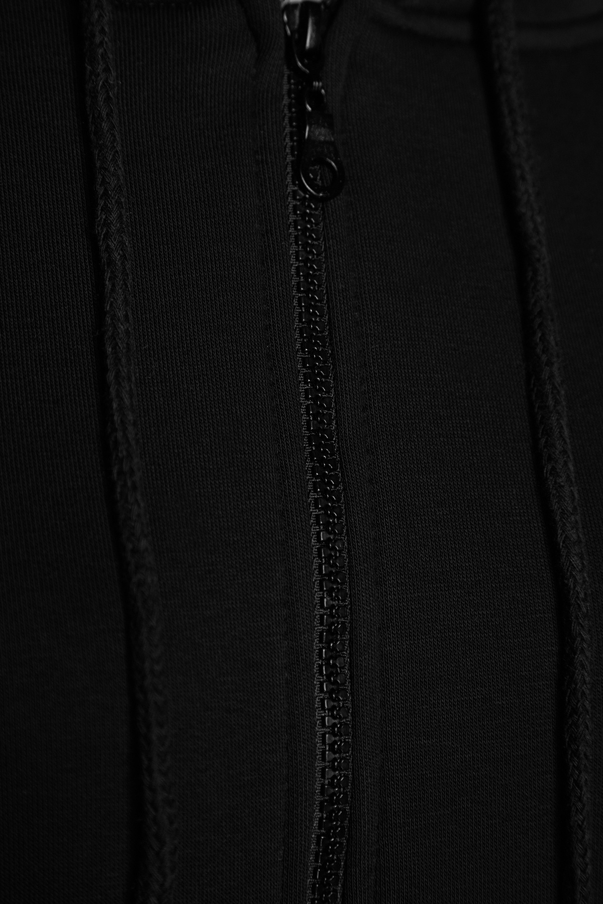 Trendyolmilla  Siyah Oversize/Rahat Kesim Basic Kapuşonlu Kalın İçi Polarlı Örme Sweatshirt TWOAW24SW00188 - Görsel 9