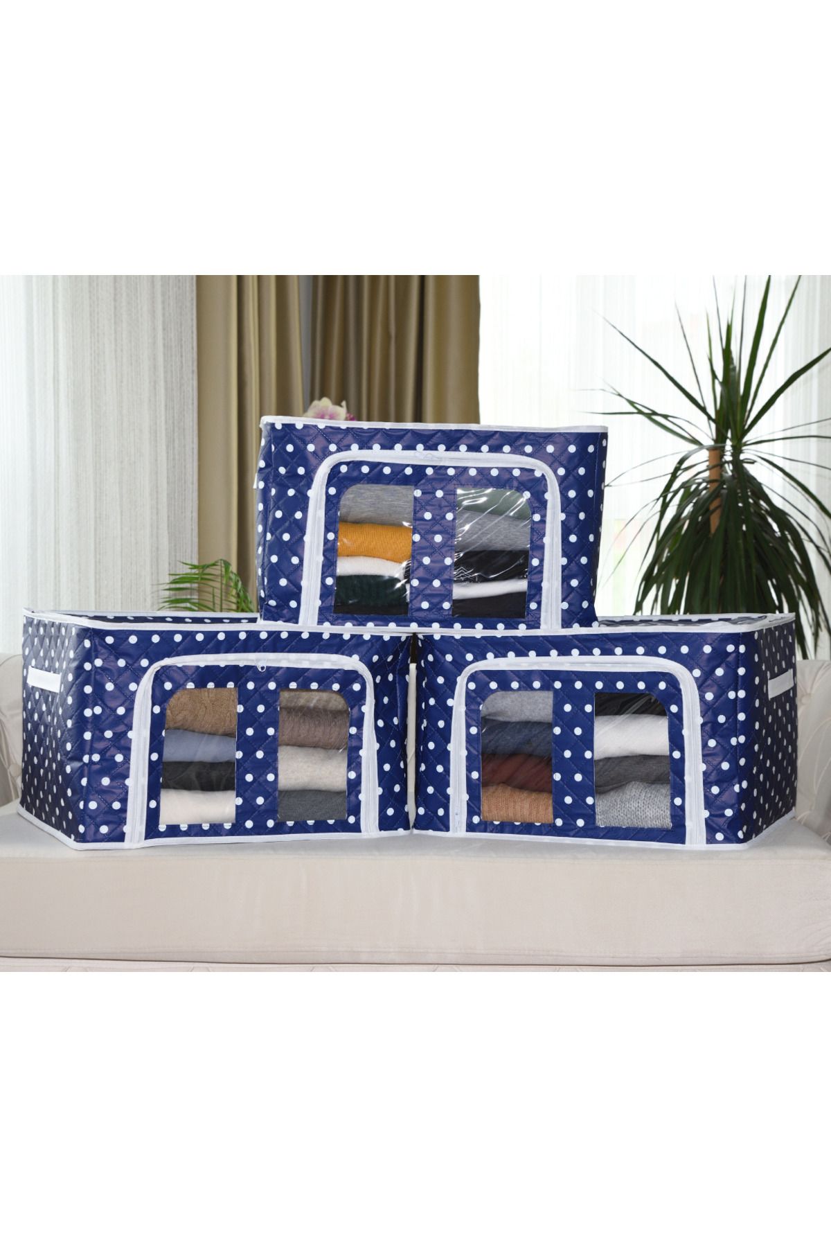 Seryat 3 Pieces Steel Framed Multi Purpose Organizer Storage Bag