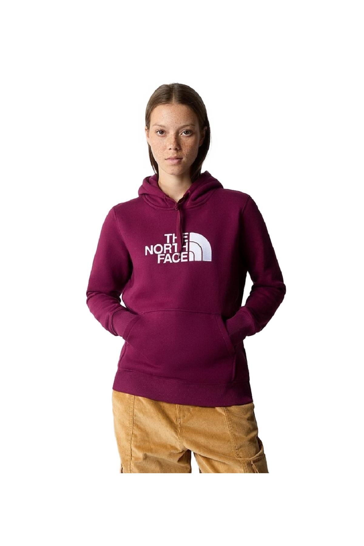 Purple north face hoodie womens clearance