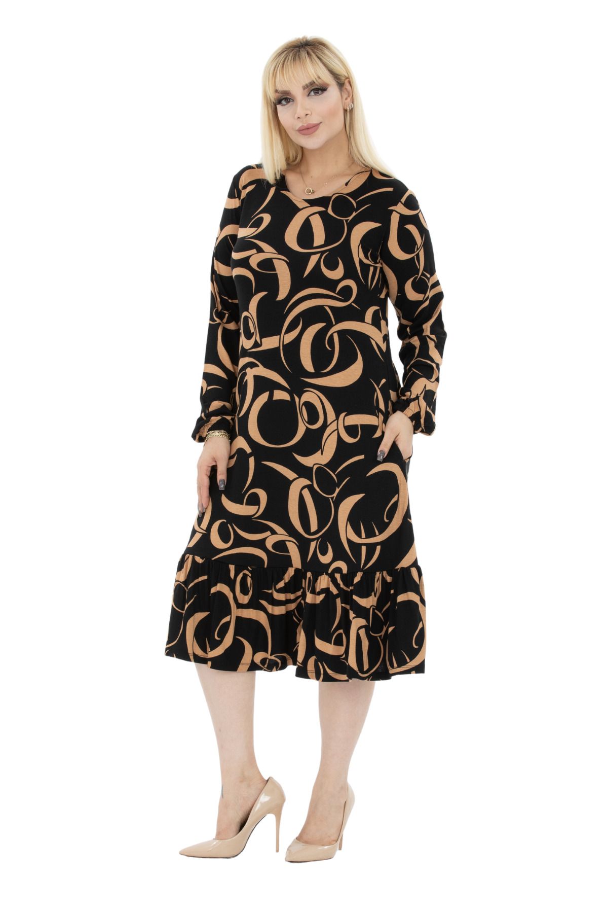 Tan skirt 2025 plus size
