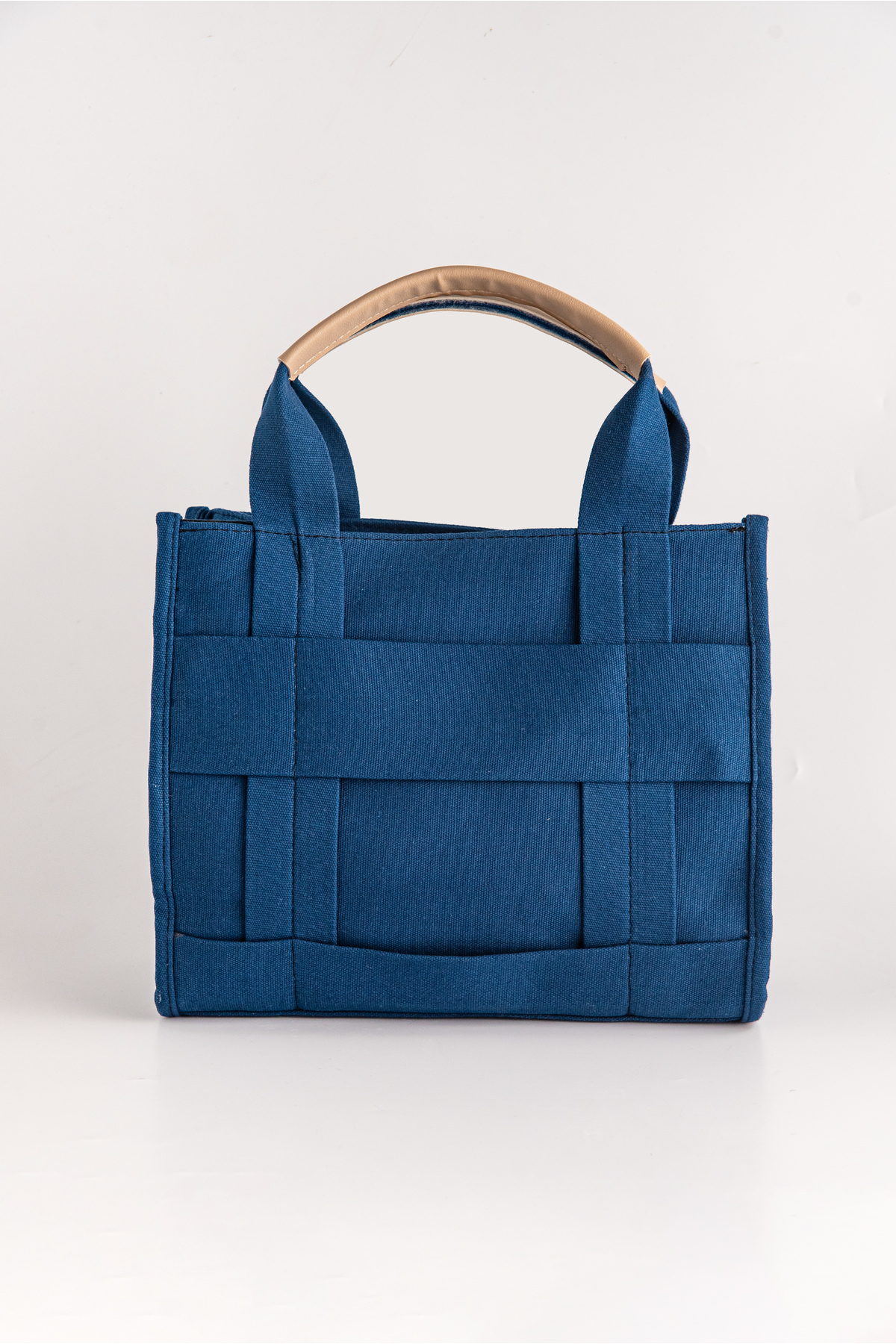 [Siyah Kadın Çapraz Askılı Kumaş Tote Omuz Çanta]