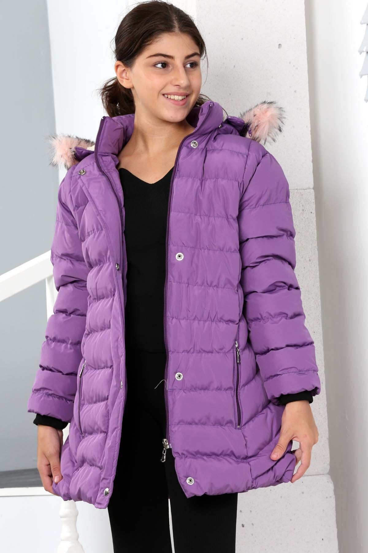 Purple best sale puff coat