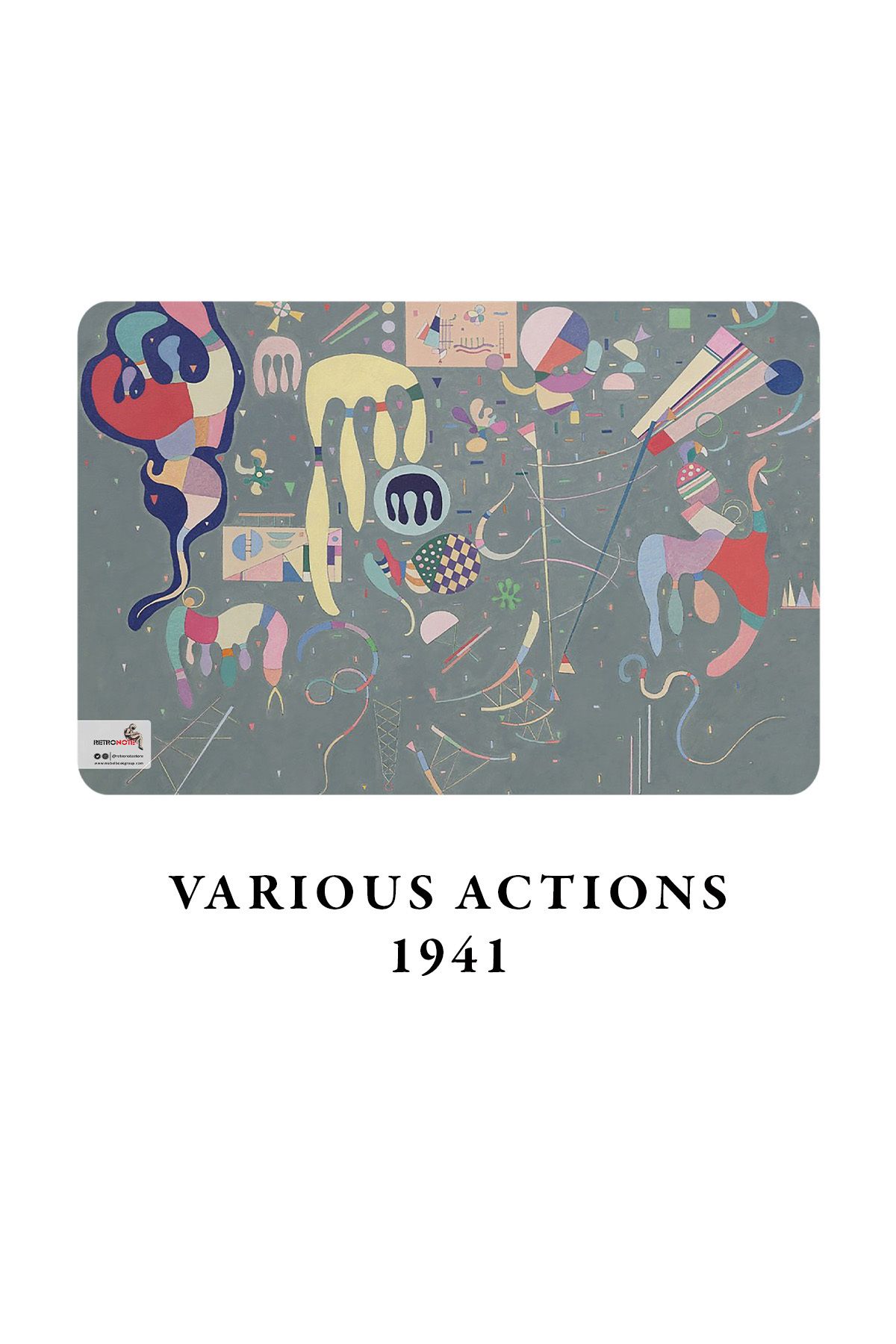 retronote-Wassily Kandinsky Set of 4 Notebooks - Great Synthesis Series - Unlined - 64 Pages - 14x21cm 5