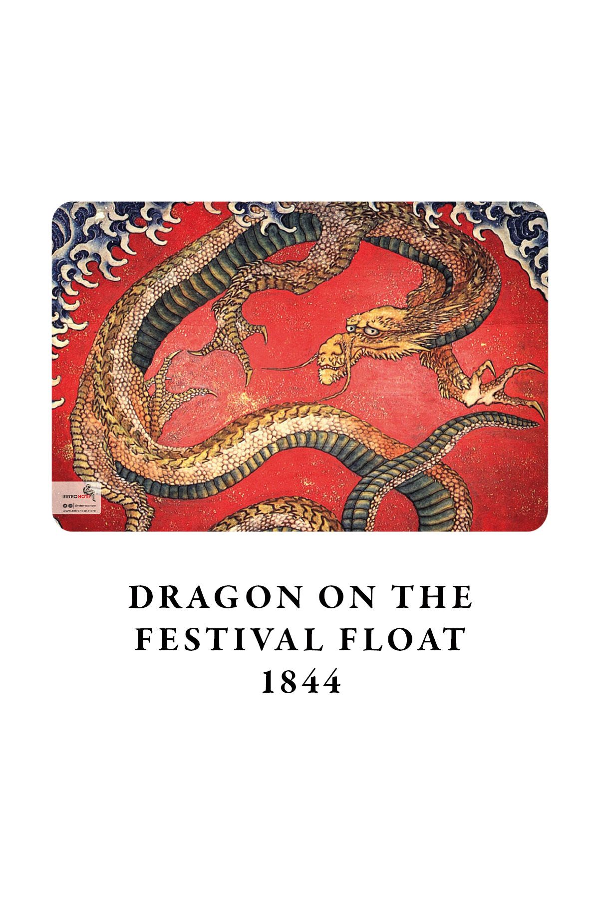 retronote-Hokusai Set of 4 Notebooks 5 - Ghosts Series I - Unlined - 64 Pages - 14x21cm 4